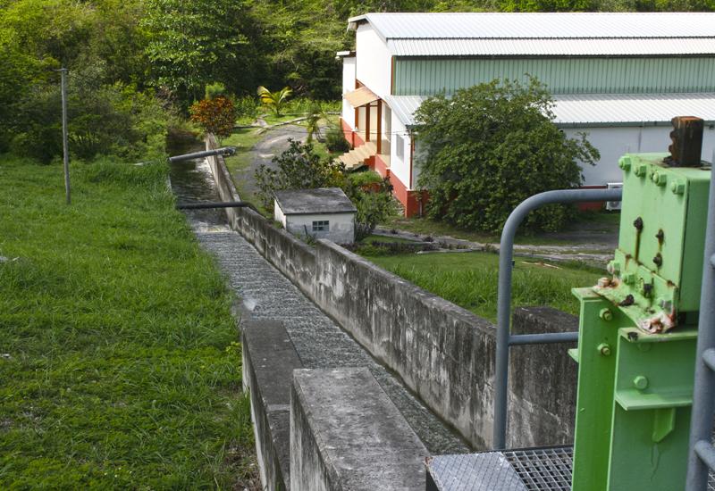 Barrage de Letaye au Moule en Guadeloupe, un débit d'équipement m3/s de 0,35
